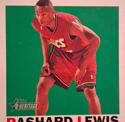 2000-01 Topps Heritage #96 Rashard Lewis — front