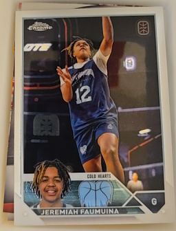 2023-24 Topps Chrome Overtime Elite #42 Jeremiah Faumuina — front