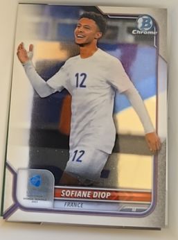 2022 Bowman Chrome Road to UEFA U21 Euros #96 Sofiane Diop — front