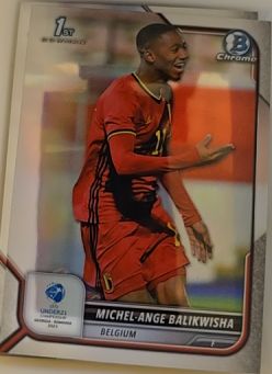 2022 Bowman Chrome Road to UEFA U21 Euros #76 Michel-Ange Balikwisha — front