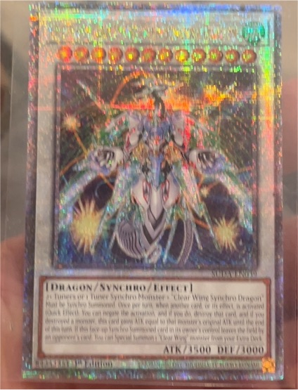 2014 Yu-Gi-Oh! CR04-EN040 Clear Wing Synchro Dragon — front
