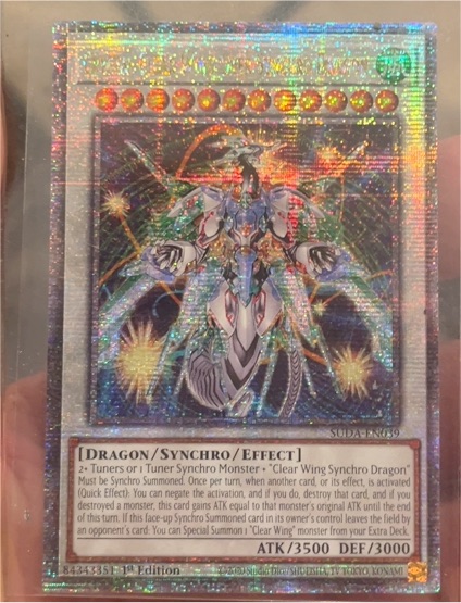 2023 Yu-Gi-Oh! Supreme Darkness #SUDA-EN039 Crystal Clear Wing Over Synchro Dragon — front
