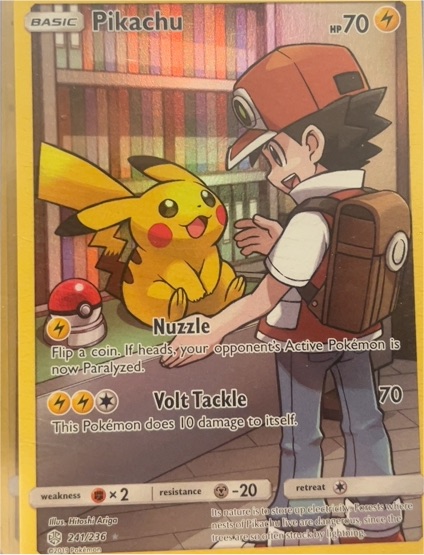2019 Pokémon Cosmic Eclipse #241/236 Pikachu — front