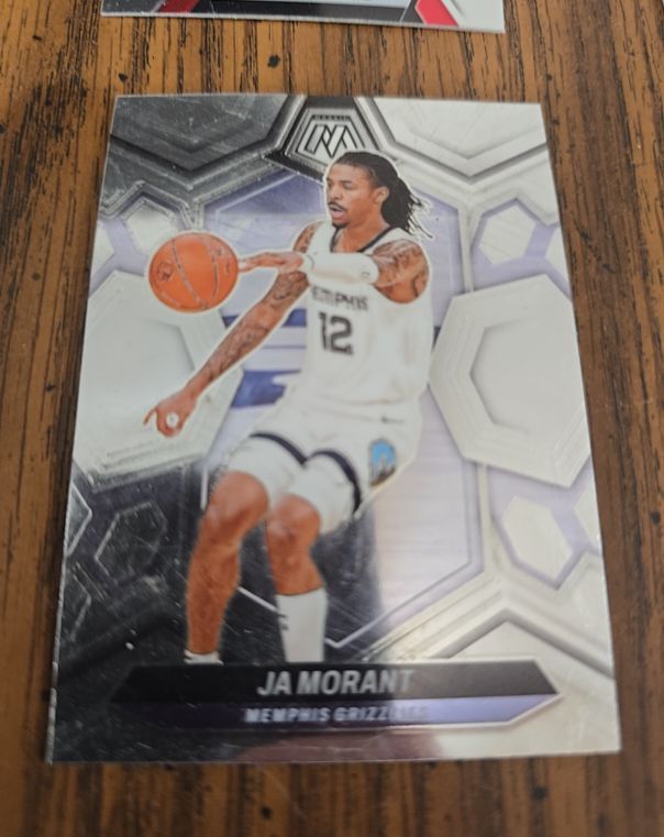 2023-24 Panini Mosaic Silver Prizm #127 Ja Morant — front