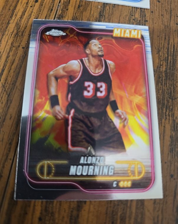 2024-25 Topps Chrome #9 Alonzo Mourning — front