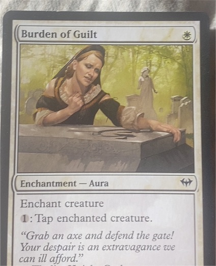 2012 Magic: The Gathering #4 Burden of Guilt — front