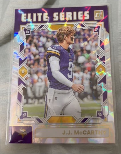 2025 Donruss #TES-JMC J.J. McCarthy The Elite Series — front
