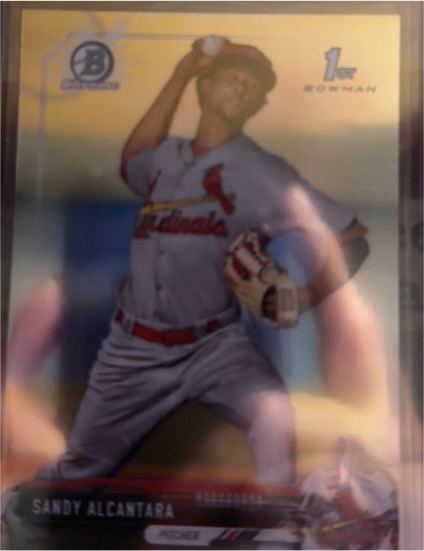 2017 Bowman #BP43 Sandy Alcantara — front