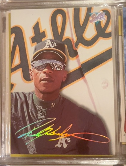 1993 Leaf Studio #84 Rickey Henderson — front