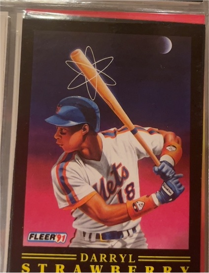 1991 Fleer Pro-Visions #12 Darryl Strawberry — front