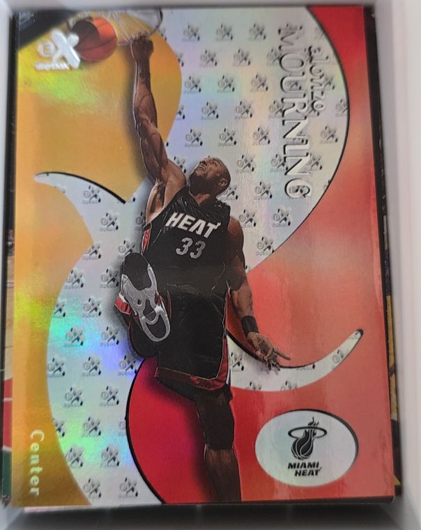 1999-00 Skybox E-X #13 Alonzo Mourning — front