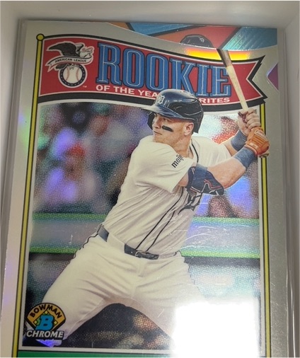 2025 Bowman Chrome #ROY-8 Jace Jung Rookie of the Year Favorites — front