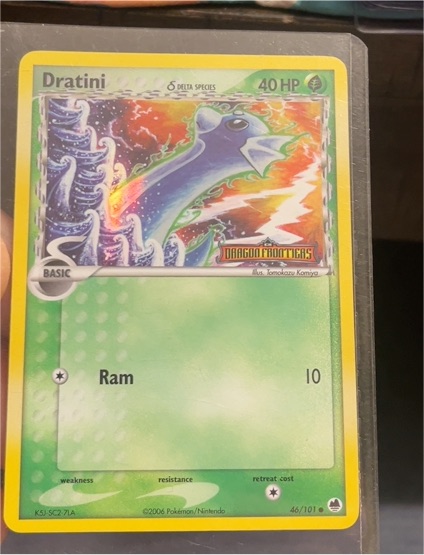 2006 Pokemon Dragon Frontiers #46 Dratini Delta Species — front