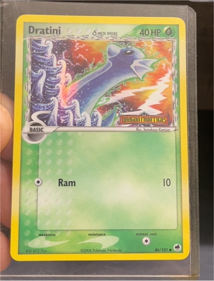 2006 Pokemon EX Dragon Frontiers #46 Dratini — front