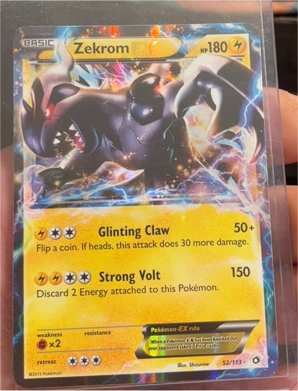 2013 Pokémon Legendary Treasures #52 Zekrom EX — front