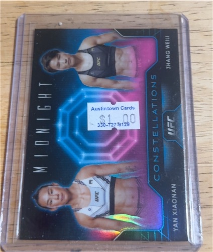 2024 Topps Midnight UFC Constellations Yan Xiaonan / Zhang Weili — front