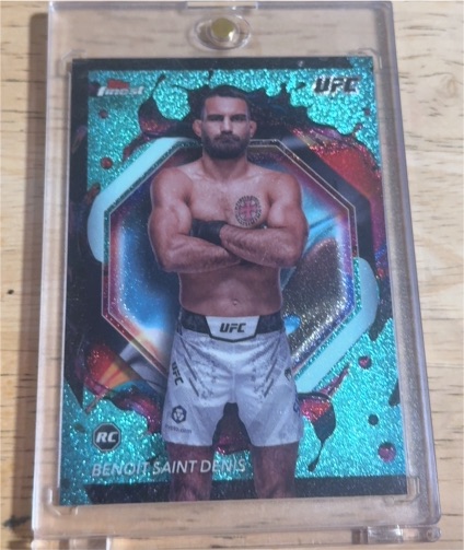 2024 Topps Finest UFC #243 Benoit Saint Denis — front