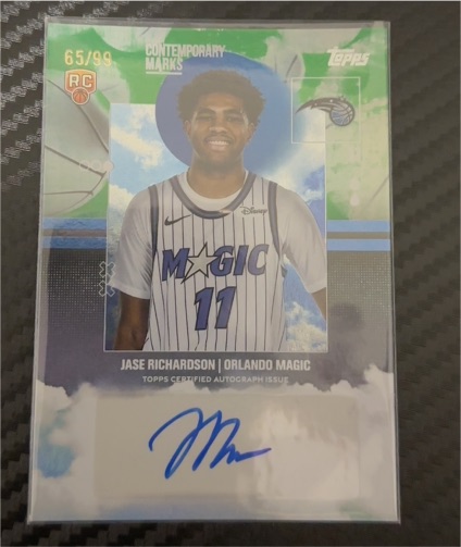 2025-26 Topps Contemporary Marks #CM-JR Jase Richardson — front