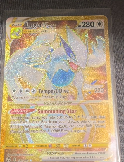 2022 Pokémon TCG Sword & Shield Silver Tempest #211 Lugia VSTAR — front