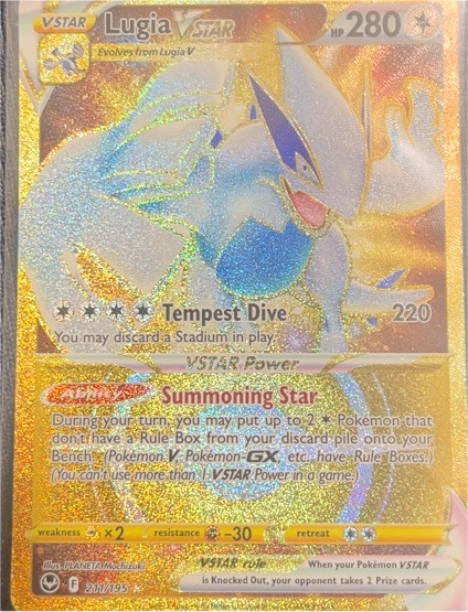 2022 Pokémon TCG Silver Tempest #211 Lugia VSTAR — front