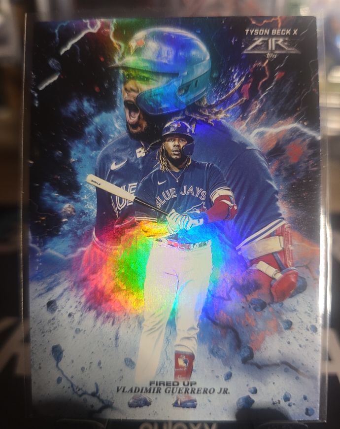 2022 Topps Fire Fired Up #FIU-18 Vladimir Guerrero Jr. — front