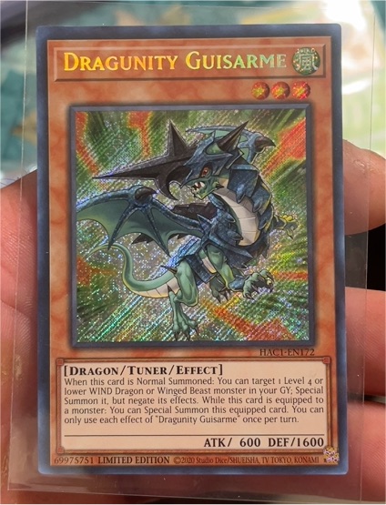 2020 Yu-Gi-Oh! Hidden Arsenal Chapter 1 #HAC1-EN172 Dragunity Guisarme — front