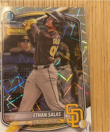 2025 Bowman Chrome #BCP-169 Ethan Salas — front