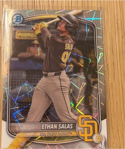 2025 Bowman Chrome #BCP-169 Ethan Salas — front