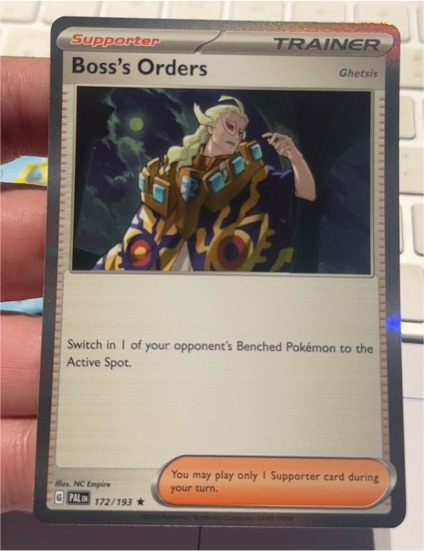 2023 Pokémon TCG Paldea Evolved #172 Boss's Orders Ghetsis — front