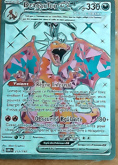 2023 Pokémon SV Obsidian Flames #215 Dracaufeu ex — front
