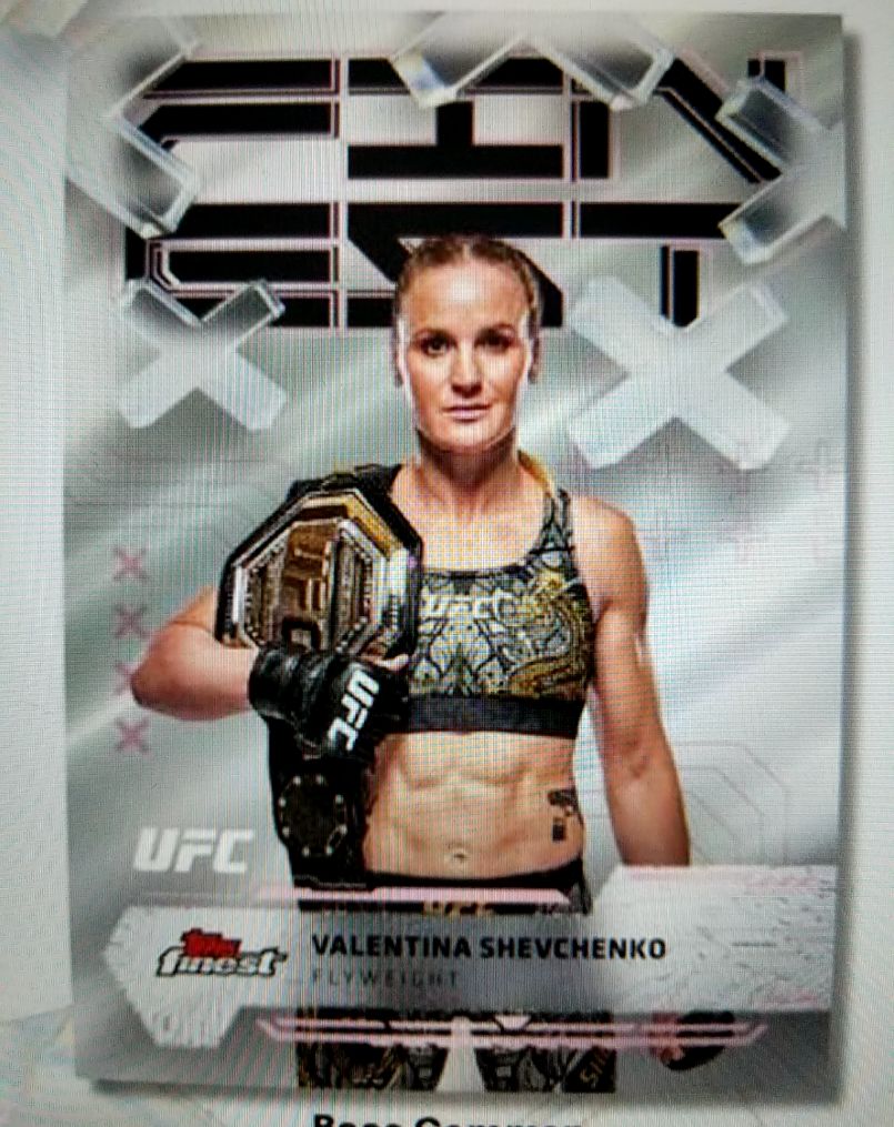 2025 Topps Midnight UFC #83 Valentina Shevchenko — front