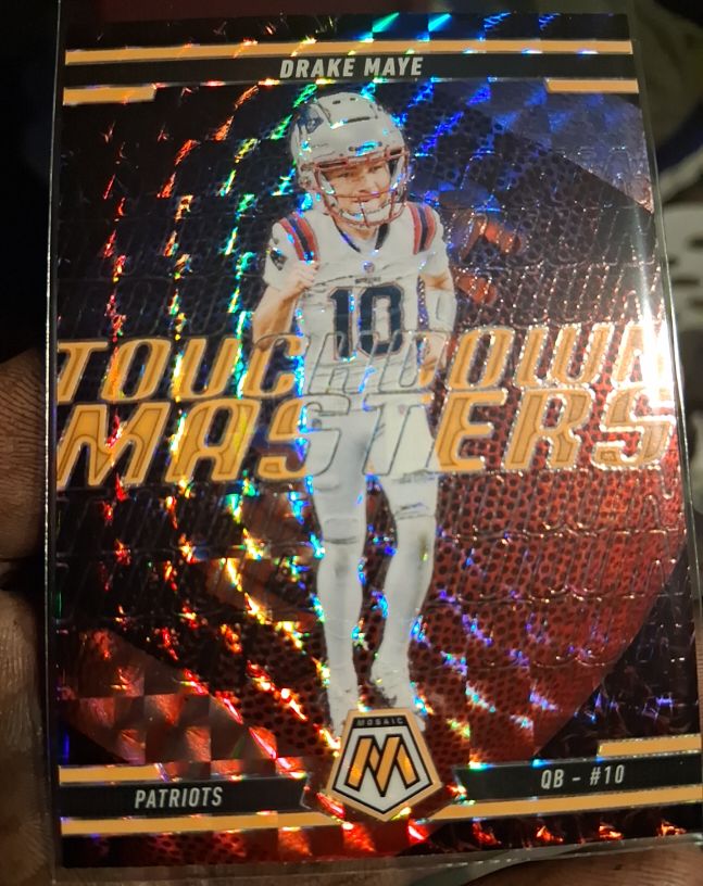 2025 Panini Mosaic Touchdown Masters #9 Drake Maye — front