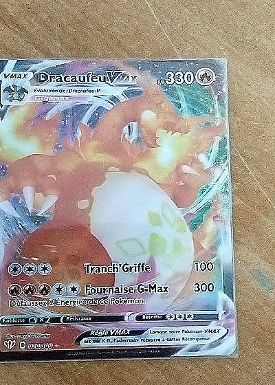 2021 Pokémon TCG Sword & Shield VMAX #020 Dracaufeu VMAX — back