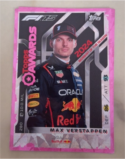 2025 Topps Turbo Attax #280 Max Verstappen — front