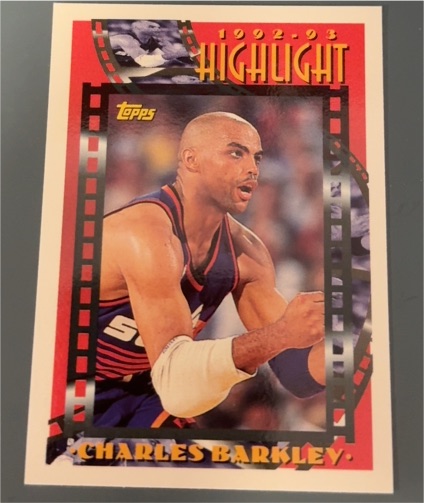 1993 Topps 1992-93 Highlight #1 Charles Barkley — front