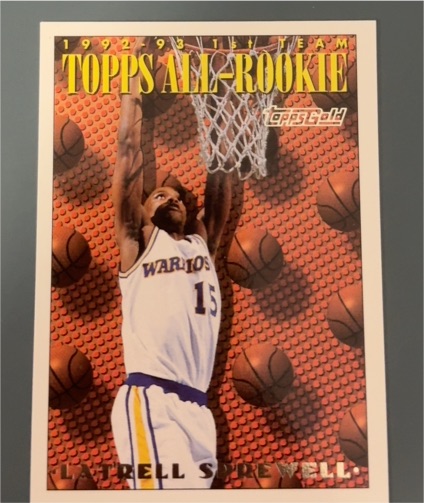 1992-93 Topps All-Rookie Team #153 Latrell Sprewell — front