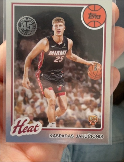 2025-26 Topps Basketball #80BK-66 Kasparas Jakučionis — front