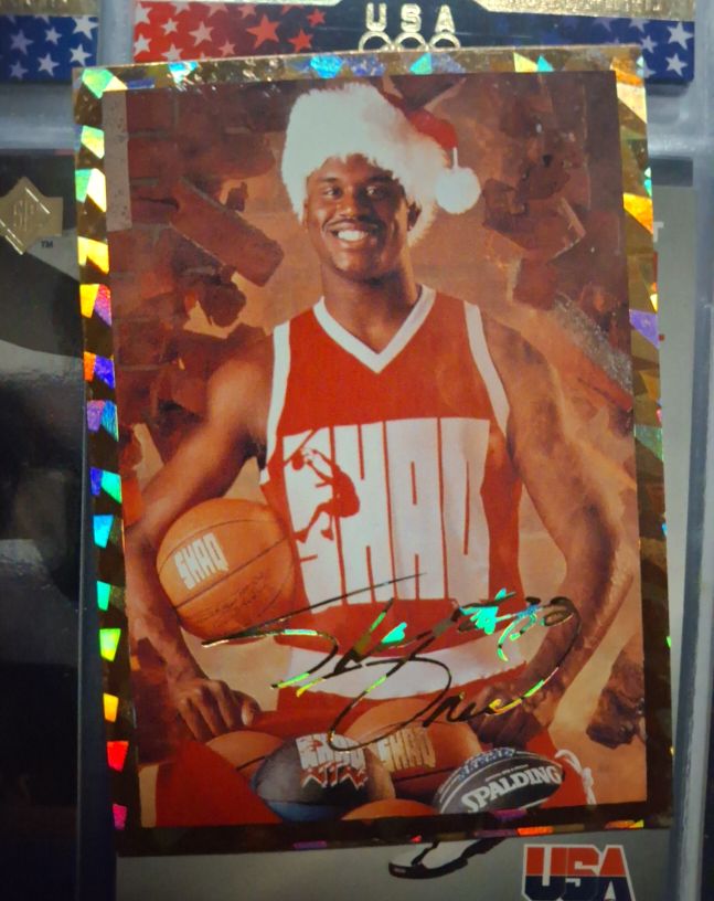 1993 Arena Sports #NNO Shaquille O'Neal Christmas Special — front