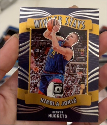 2023-24 Panini Donruss Optic #6 Nikola Jokic Winner Stays — front