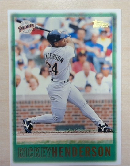 1997 Topps #96 Rickey Henderson — front