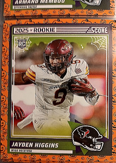 2025 Panini Score #55 Jayden Higgins — front
