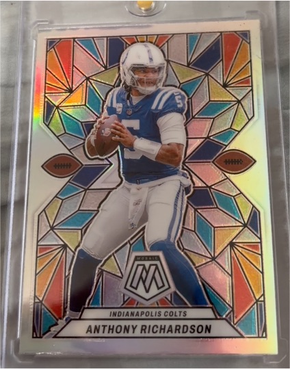 2024 Panini Mosaic Stained Glass #SG-9 Anthony Richardson — front