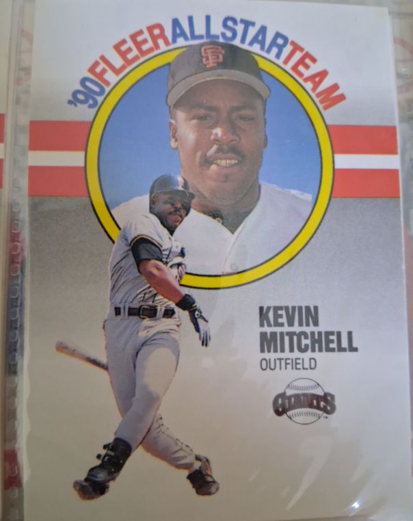 1990 Fleer All-Star Team #6 Kevin Mitchell — front