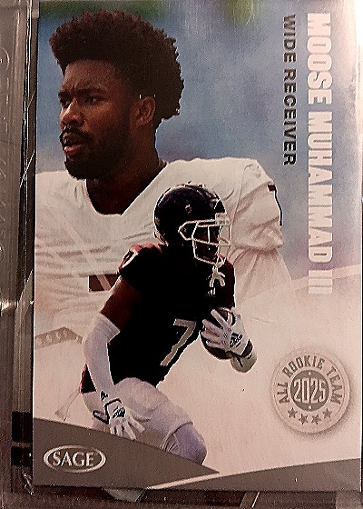 2025 Sage Football All Rookie Team #157 Moose Muhammad III — front