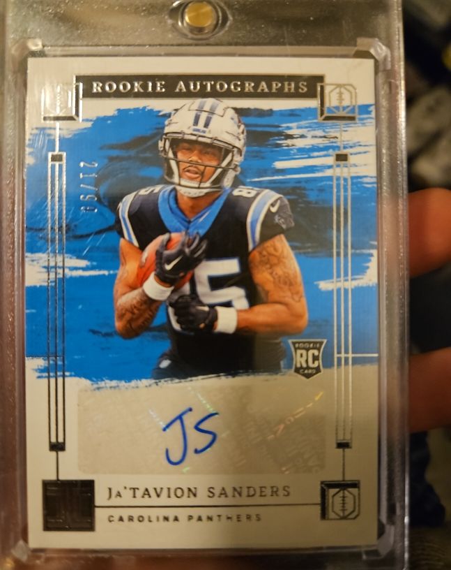 2024 Panini Impeccable #RA-JSS Ja'Tavion Sanders Rookie Autographs — front