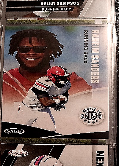 2025 Sage High Series #165 Raheim Sanders — front
