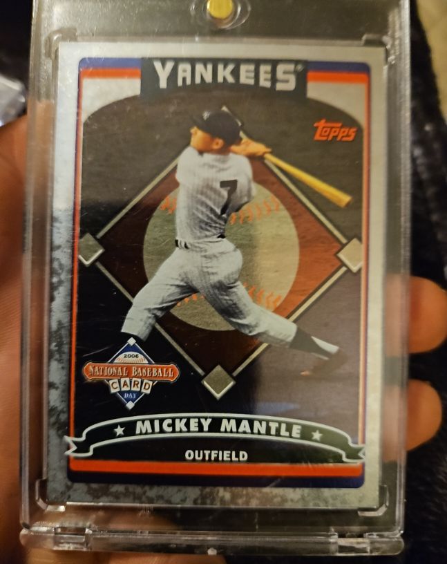 2006 Topps National Baseball Card Day #T2 Mickey Mantle — front