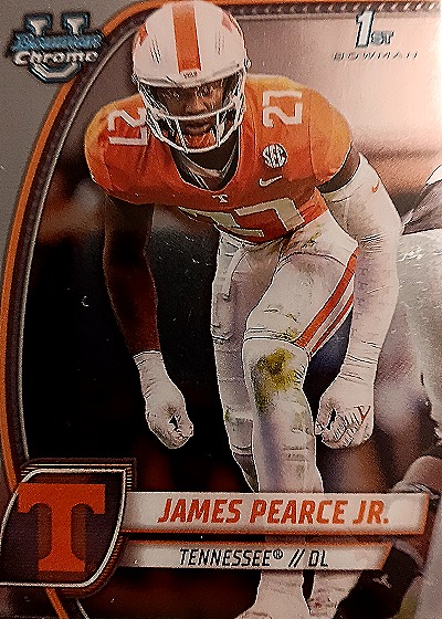 2024 Bowman University Chrome #91 James Pearce Jr. — front