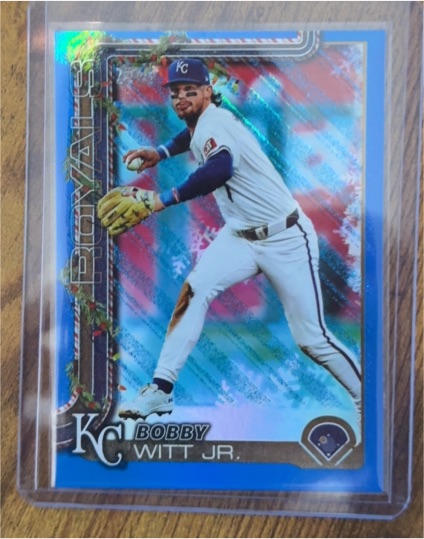 2025 Topps Holiday #H100 Bobby Witt Jr. — front