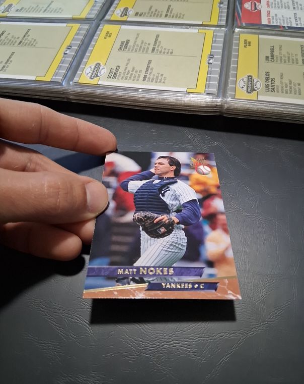1991 Leaf #7 Matt Nokes — front